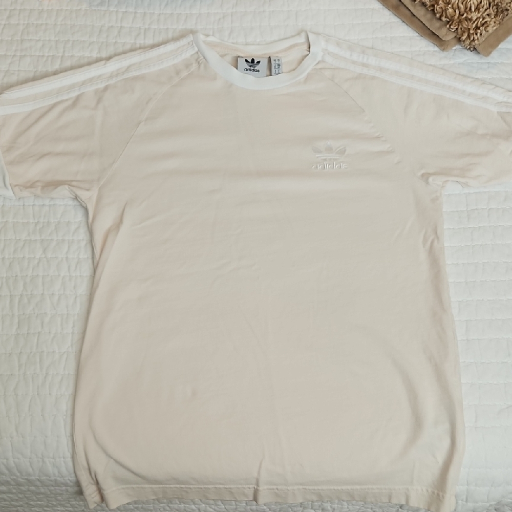 Adidas Men's Off-White Short Sleeve Tee